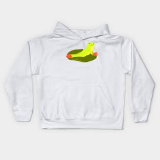 Self Care Frog-Frog Lover Kids Hoodie